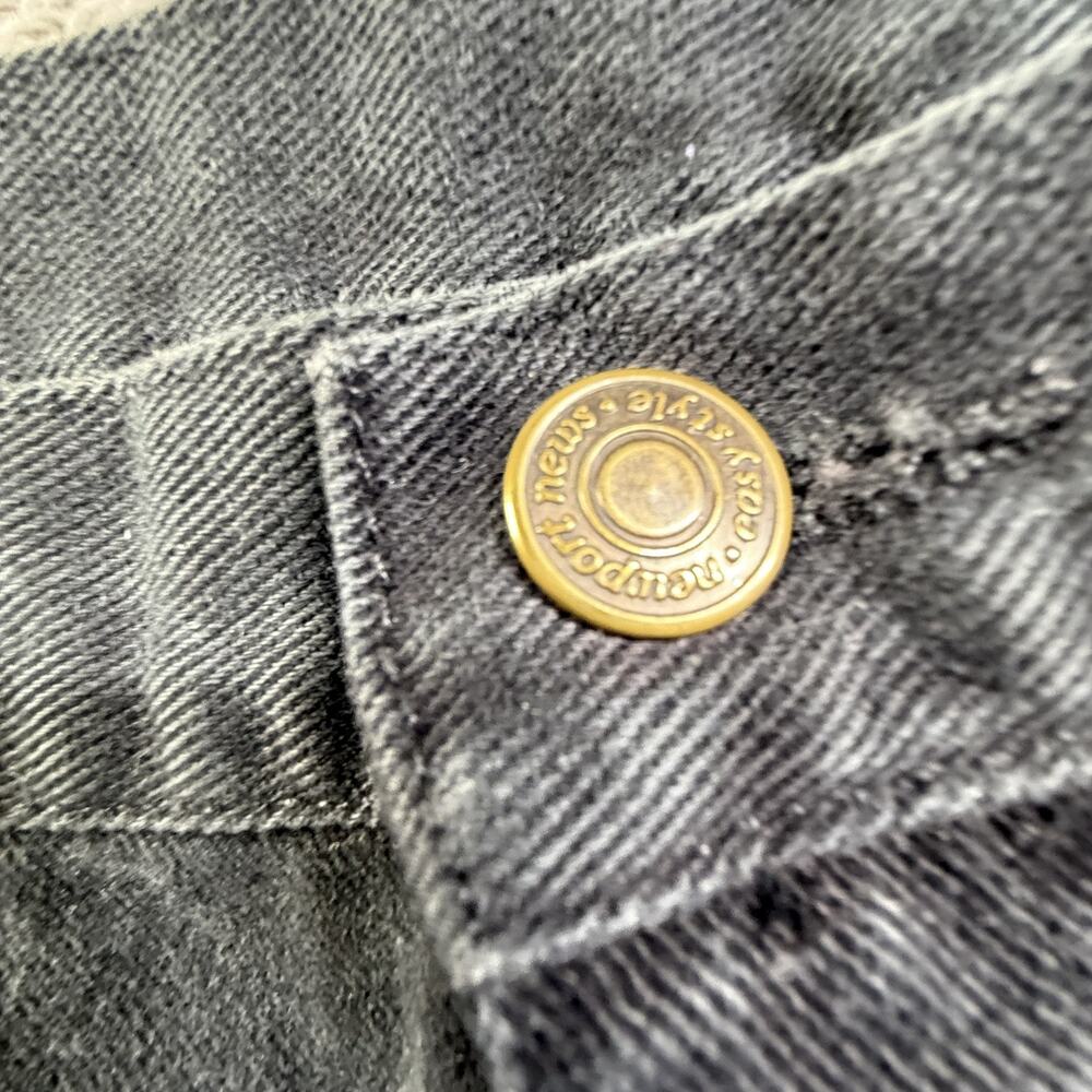 Vintage 90s Newport News Womens Carpenter Jean Shorts Size 14 Gray Denim - Picture 3 of 10